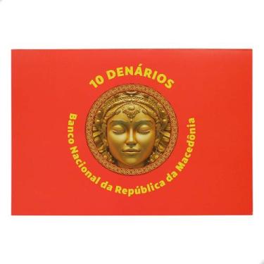 Imagem de Folder Encarte para Cédula de 10 Denários Banco Nacional da Rep. da Ma