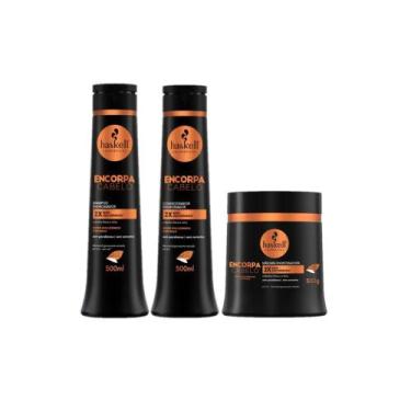 Imagem de Kit Haskell Encorpa Cabelo Home Care (3 produtos)
