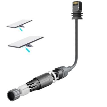 Imagem de Adaptador Ethernet Starlink Geração 3/Mini, cabo Starlink de 1000 Mbps SPX para RJ45 para Starlink V3 (Rev.4) Dishy e acessórios de roteador, extensão de cabo para Starlink Mini/Geração 3 para