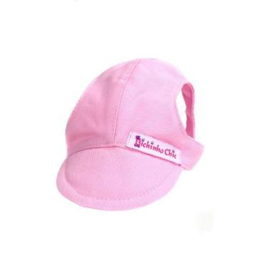 Imagem de Boné Esportivo para Cachorro e Gato Pet - Bichinho Chic, Rosa, PP