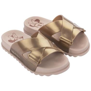 Imagem de Chinelo Slide Grendene Kids Disney Vibes 22879 26/34, Rosa, Ouro, 29