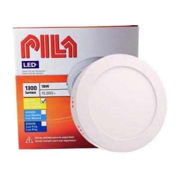 Imagem de Luminária Redonda Led Sobrepor Philips Pila 18w 3000k 210mm