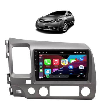 Imagem de Kit Multimidia Civic G8 06 / 11 Carplay AndroidAuto 9 Pol - Roadstar 908BR