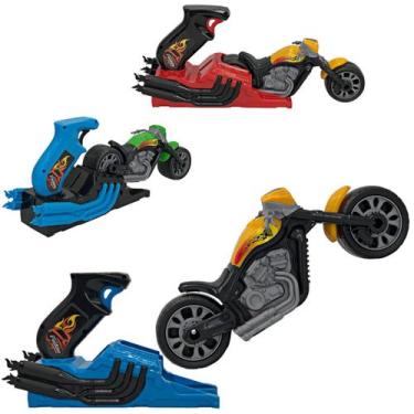 Imagem de Brinquedo Infantil Moto Estilo Harley Com Lançador E Rodão Motinha Sor