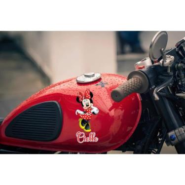 Imagem de Adesivo De Moto Minnie Personalizada - Lojinha Da Luc Adesivos