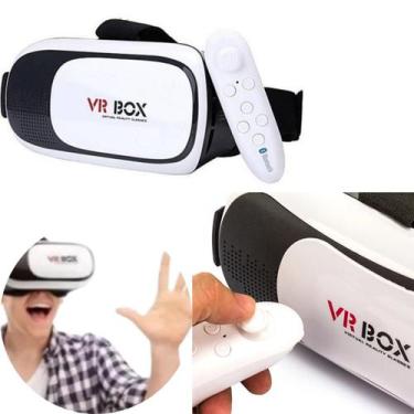 Imagem de Óculos VR Box 2.0 Realidade Virtual Jogos e Filmes 3D Controle - LIPPI