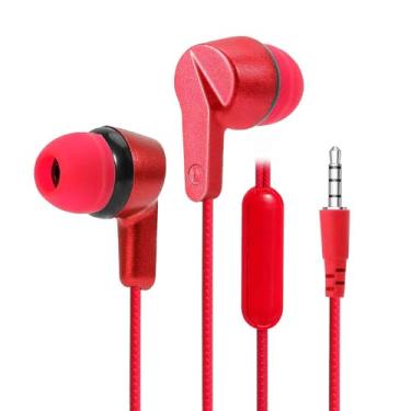 Imagem de UrbanX R2 Wired in-Ear Headphones With Mic For Motorola Moto G Stylus 5G with Tangle-Free Cord, Noise Isolating Earphones, Deep Bass, in-ear Bud Silicone Tips