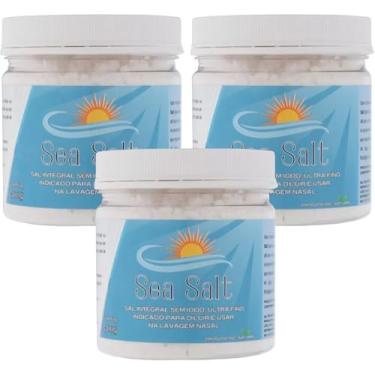 Imagem de Soro Fisiológico para Lavagem e Higienização Nasal, Kit com 3 Frascos de 500g