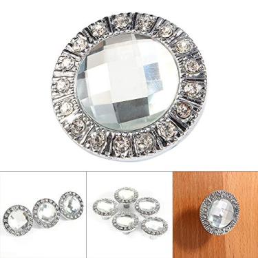 Imagem de PUNHO DE GAVETA DE VIDRO DE CRISTAL DE DIAMANTE TRANSPARENTE PUXADOR DE GAVETA 10 PCS PARA FONTES DE MELHORIA DE CASA