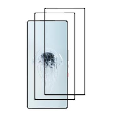 Imagem de VIESUP Protetor de tela para ZTE nubia Red Magic 10 Pro, pacote com 2, preto, antiarranhões, protetor de vidro temperado para ZTE nubia Red Magic 10 Pro