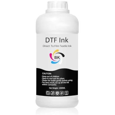 Imagem de Refil DTF Ink Black 1000 ml para Epson Printhead DX5 DX7 5113 XP600 L3200 4720 TX800 L1800 L805 R1390 DTF, para impressão de filme de transferência de calor DTF (pacote com 1, preto)