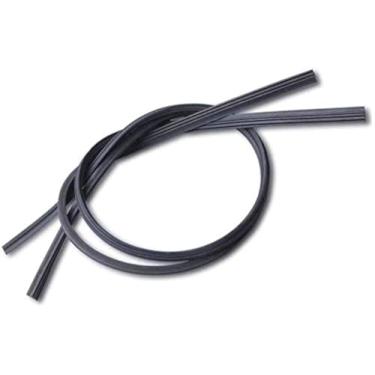 Imagem de Yahpetes Lâmina de limpador de carro, 2 peças, limpador de para-brisa, tira de borracha de 40,64 cm, inserção de veículo de borracha para limpador de barbatanas de borracha natural para carro de ônibus preto (40,64 cm)