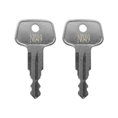 Imagem de VIDABTE N049 Chave de substituição de rack de carro Thule Roofs, chave de substituição de rack de teto Thule, chave de suporte de bicicleta Thule, chave de substituição para esqui Thule, teto, caixa