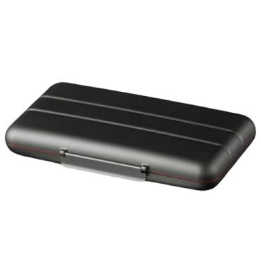 Imagem de Pequeno Caixa de charuto masculina requintada, leve, liga de alumínio, com forro de madeira, portátil, para viagem, pode conter vários charutos Feito à mão