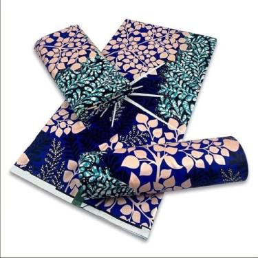 Imagem de Tecido cera dourada africana algodão material rapper Batik Ankara original de alta qualidade novo material pagne manutenção para costura (como imagem-01)