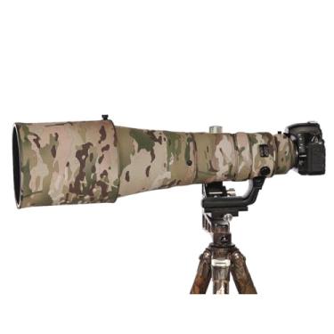Imagem de CHASING BIRDS Capa protetora de lente impermeável camuflada para Nikon AF-S 600 mm F4 E FL ED VR capa protetora de lente à prova de chuva (camuflagem deserto, com TC 1,7X (TC-17E II))