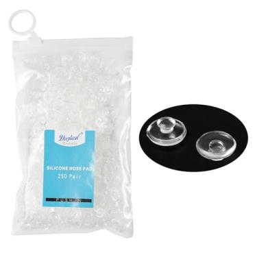 Imagem de (250 pares) Almofada de nariz para óculos, material de silicone, parte de óculos sem cadarço macia para loja de óculos e hospital de olhos da Dhoptical (9 mm, 250 pares)