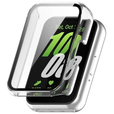 Imagem de case película compatível com samsung galaxy fit 3 smartwatch (Transparente)