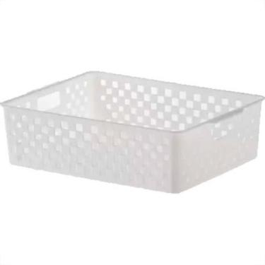 Imagem de Cesto Org.Quadratta 27X21 891 Brco - PARAMOUNT PLASTICOS