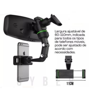 Imagem de Suporte Celular Carro Retrovisor Articulado 360 Universal - IT-Blue