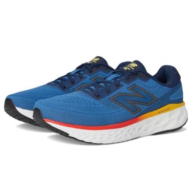 Imagem de New Balance Fresh Foam X Evoz V4 Tênis de corrida masculino, Pedra marinha/azul marinho/clementina, 7.5 Wide