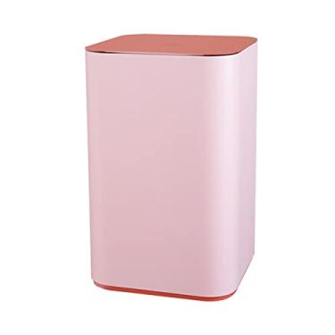 Imagem de Cesto de lixo de cozinha com sensor inteligente de 12 l com tampa grande capacidade adorável quarto sala de estar lata de lixo cozinha banheiro grande cesto de lixo escritório escritório cesto de lixo