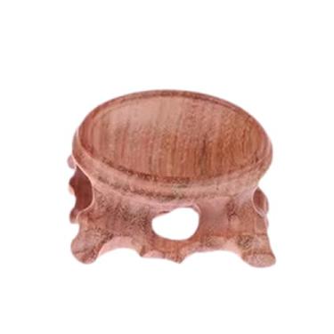 Imagem de simhoa Suporte de ovo de ovo orbão de madeira, ornamento, esfera artesanal de esfera artesanal Globe Stone Base de ovos para a decoração de de esfera, 4.5 Cm X 2.5 Cm