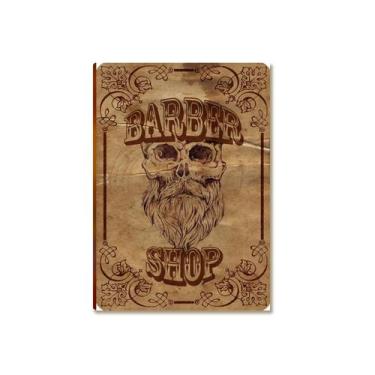 Imagem de Placa Decorativa Barbearia Clássica Madeira MDF Tam A4 BR15 - MIMO SHO