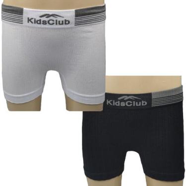Imagem de Kit Cueca Boxer Infantil Com 2 Peças - DEL RIO, Branco, P
