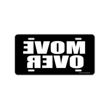 Imagem de Honey Dew Gifts, Mover, 30,48 cm por 15,24 cm, Feito nos EUA, Placa Decorativa Engraçada, Placas de Vaidade para Carros, Placas Novidades, Acessórios para Carros, Etiquetas de Carro com Texto Reverso Espelho