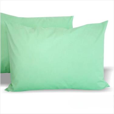Imagem de Kit 4 Fronhas Avulsas Para Travesseiro 70x50cm Malha Lisa 100 Algodão 