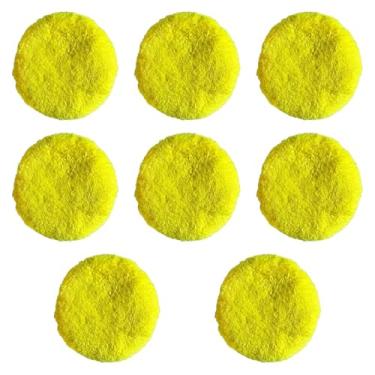 Imagem de IEUDNS Almofadas de limpeza para robôs de limpeza de janelas, almofadas de substituição, capa reutilizável e resistente e leves para vidro da porta de telha, 8 Peças Amarelas