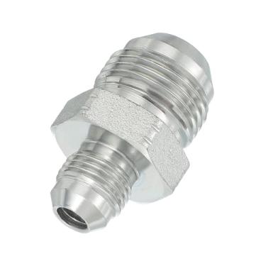 Imagem de PATIKIL Conectores hexagonais redutores adaptador de tubo 9/40.6 cm macho 37° Flare JIC x 7/20.3 cm BSPT adaptador reto macho, adaptador de bico redutor de encaixe de tubulação, encaixe hidráulico de