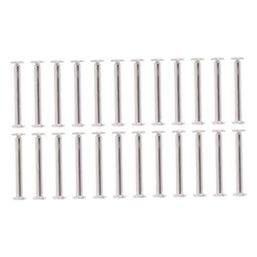 Imagem de Conjunto de Porcas de Rebite M2, Rebites de Aço Inoxidável para Instalação Rápida de Alta Eficiência de Uso Versátil Estável para Rebite de Chiqueiro de Cerca (3 * 25 * 6mm)