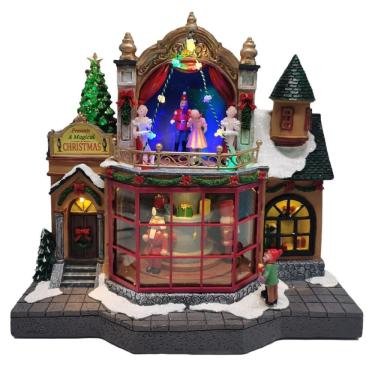 Imagem de Vila natalina decor pousada christmas com LED - 28CM