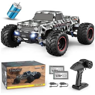 Imagem de Carrinho de Controle Remoto Off Road 4x4 sem Escova, Escala 1:12  com Velocidade até 55 km/h, Haiboxing 903A, Preto e Cinza