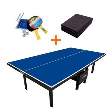Imagem de Mesa ping pong mdf 18MM - klopf 1084 + kit completo 5031 + Capa p/ Mesa Fechada