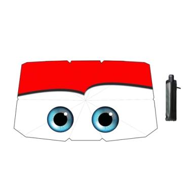 Imagem de Coricha Para-brisa para-sol 2025 acessórios para carro 100% blackout para-sol dianteiro para-sol sombra guarda-chuva automotivo protetor de isolamento térmico (vermelho)