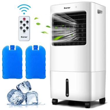Imagem de Climatizador, 3 em 1, 4 Velocidades, Controle Remoto, 110v, COSTWAY 24513US WH CYPE, Branco