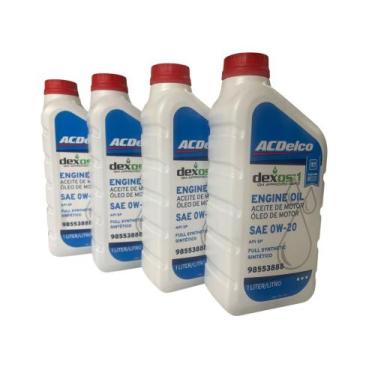 Imagem de Kit troca de oleo 0w20 dexos1 TRACKER 2023 gm 98553888 - ACDELCO