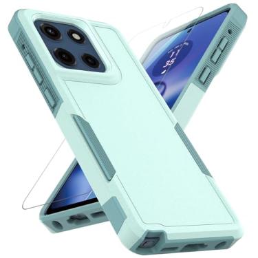 Imagem de Capa para Moto G Stylus 2025: Capa protetora de camada dupla para celular resistente à prova de choque com protetor de tela - proteção militar resistente - para Motorola Moto G Stylus 2025, verde