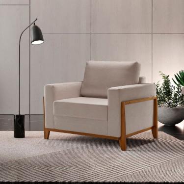 Imagem de Poltrona para Sala de Estar 104cm Paris Bege