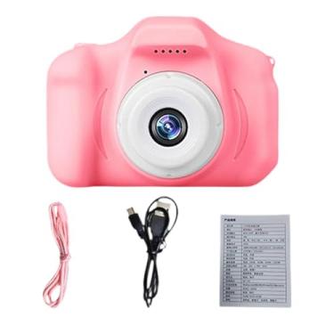 Imagem de AsrMyjcx Câmera digital infantil, câmera de selfie infantil, 3 4 5 6 7 8 9 anos de 2,0 polegadas Tela Compact Birthday Presente, Vídeo Digital Infantil, Rosa