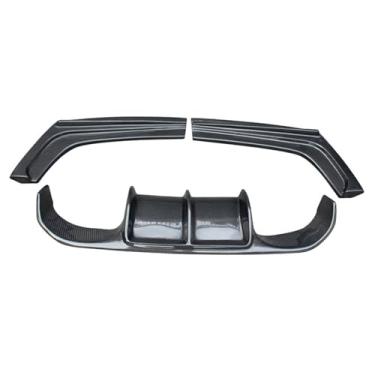 Imagem de V Tipo Real Fibra De Carbono Para-choque Traseiro Lip Difusor Carroçaria Estilo Compatível Para BMW Série 4 F32 F33 F36 Modificado Para M4 Estilo 2014-2017