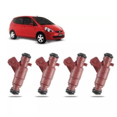 Imagem de Kit 4 Bico Injetor Honda Fit 1.4 8v 2005 a 2008 0280156164Ukit4 - Bosc