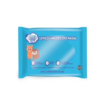 Imagem de Lenço Umedecido Nasal Flock Baby 25 Unidades