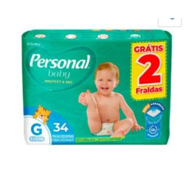 Imagem de Kit Fralda Personal Baby Protect & Sec Mega - Tam G - 102 unidades - A