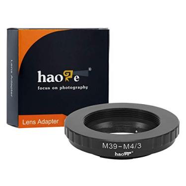 Imagem de Haoge — Adaptador de montagem manual de lente para lente Leica 39 mm M39 LTM para câmera de montagem Olympus e Panasonic Micro Four Thirds MFT M4/3 M43