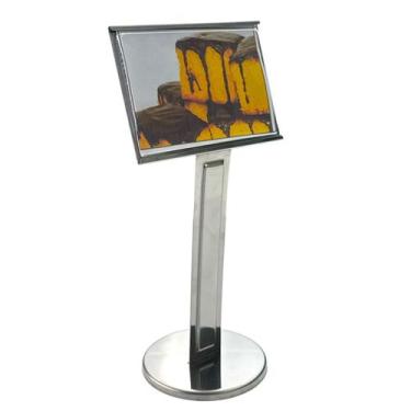 Imagem de PORTA ETIQUETA 10x20,5CM DISPLAY EM INOX 600279 - KANA