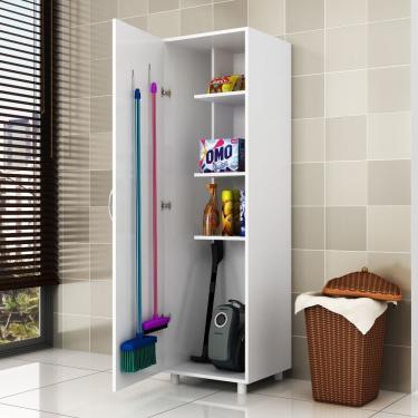 Imagem de Armário Multiuso 1 Porta 2 Ganchos Ar202 Branco